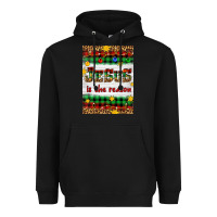 Black Christmas Jesus Is The Reason Heavyweight Hoodie - Artiststas