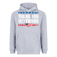Heather Grey Shirts For Veterans, Thank You Veterans Shirt Veterans Day Heavyweight Hoodie - lanVoArt