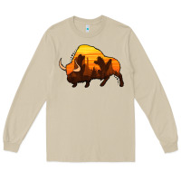 Mushroom western bison Long Sleeve Tee - Jasminsmagicworld