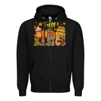 Black Fall Basics Zipper Hoodie - CowhideDigitalArt