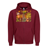 Burgundy Fall Basics Zipper Hoodie - CowhideDigitalArt