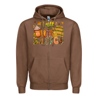 Chestnut Fall Basics Zipper Hoodie - CowhideDigitalArt