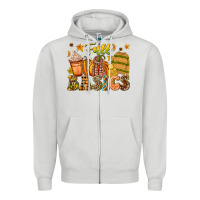 Dove Grey Fall Basics Zipper Hoodie - CowhideDigitalArt