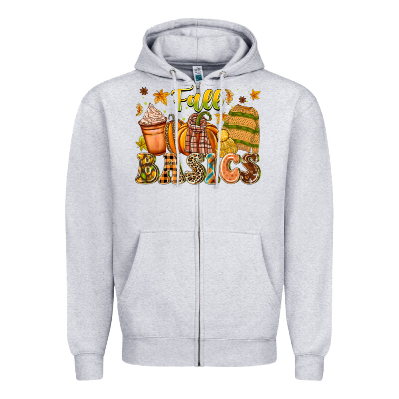 Fall Basics Zipper Hoodie by CowhideDigitalArt | Teevron