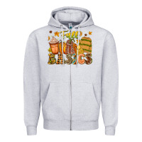 Heather Grey Fall Basics Zipper Hoodie - CowhideDigitalArt