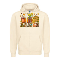 Sandshell Fall Basics Zipper Hoodie - CowhideDigitalArt
