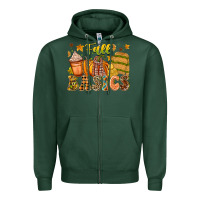 Sports Green Fall Basics Zipper Hoodie - CowhideDigitalArt