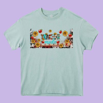 Teacher Mode Libbey Glass Heavy Core Tee Designed By Bundleandbundleshop