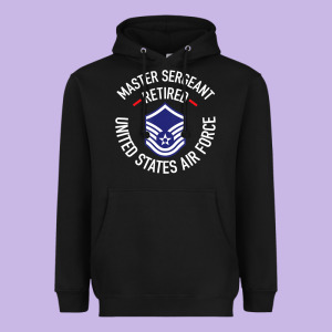 Limited Edition Master Sergeant Retired Air Force Military Retiremen Heavyweight Hoodie Designed By Lanvoart