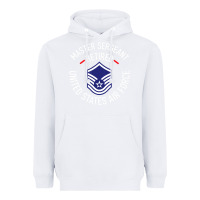 White Limited Edition Master Sergeant Retired Air Force Military Retiremen Heavyweight Hoodie - lanVoArt