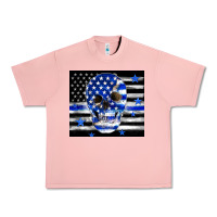Salmon police flag patriotic skull Urban Heavy Tee - TumblerDesignByShophia
