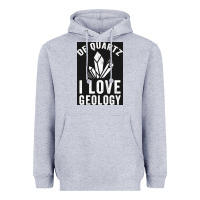 Heather Grey of quartz i love geology Heavyweight Hoodie - lanVoArt