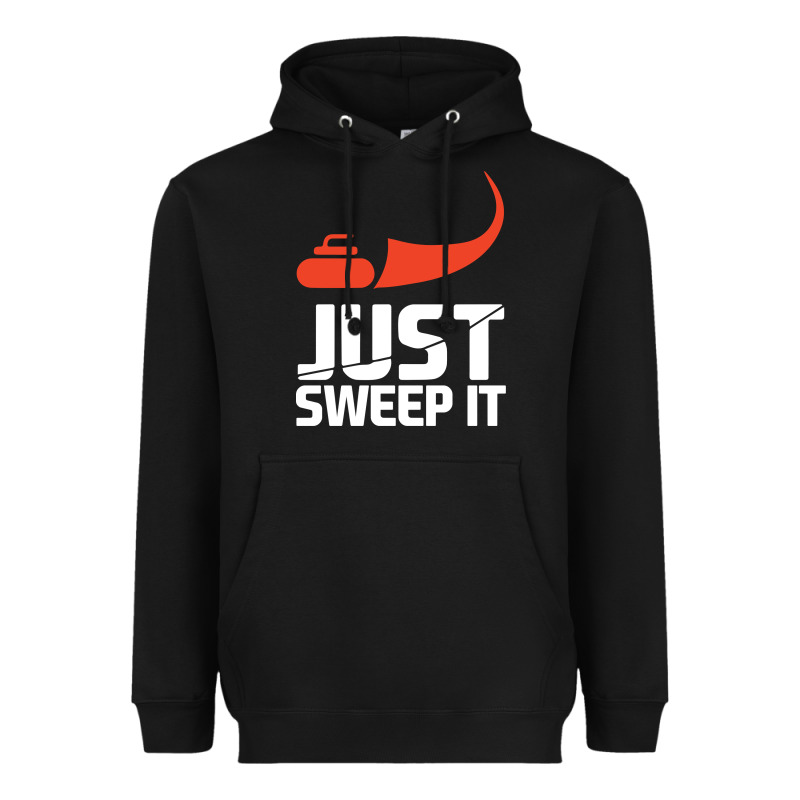 Just Sweep It! Funny Curling Sports Gift Hoodie Heavyweight Hoodie by lanVoArt | Teevron