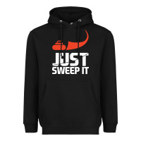 Black just sweep it! funny curling sports gift hoodie Heavyweight Hoodie - lanVoArt