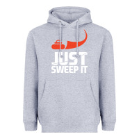 Heather Grey just sweep it! funny curling sports gift hoodie Heavyweight Hoodie - lanVoArt