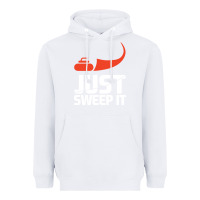 White just sweep it! funny curling sports gift hoodie Heavyweight Hoodie - lanVoArt
