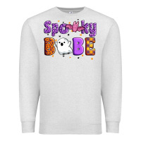 Oatmeal Heather spooky babe Premium Sweatshirt - Artiststas