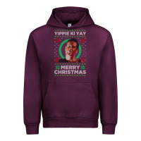 Mauve Wine Hot Trend Die Hard Christmas Yippie Ki Yay Urban Hoodie - lanVoArt