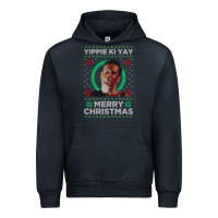 Navy Hot Trend Die Hard Christmas Yippie Ki Yay Urban Hoodie - lanVoArt