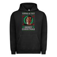 Pigment Black Hot Trend Die Hard Christmas Yippie Ki Yay Urban Hoodie - lanVoArt
