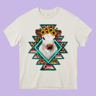 Heifer Cowhide Aztec Heavy Core Tee Designed By Jahusdesignshop