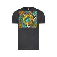 Vintage Black western cactus with sunflowers and turquoise tumbler tbs Vintage Tee - TumblerDesignByShophia