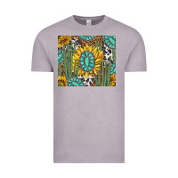 Vintage Zinc western cactus with sunflowers and turquoise tumbler tbs Vintage Tee - TumblerDesignByShophia