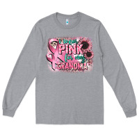 Heather Grey i wear pink for my grandma Long Sleeve Tee - CowGirlArtShop