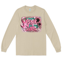 Mushroom i wear pink for my grandma Long Sleeve Tee - CowGirlArtShop