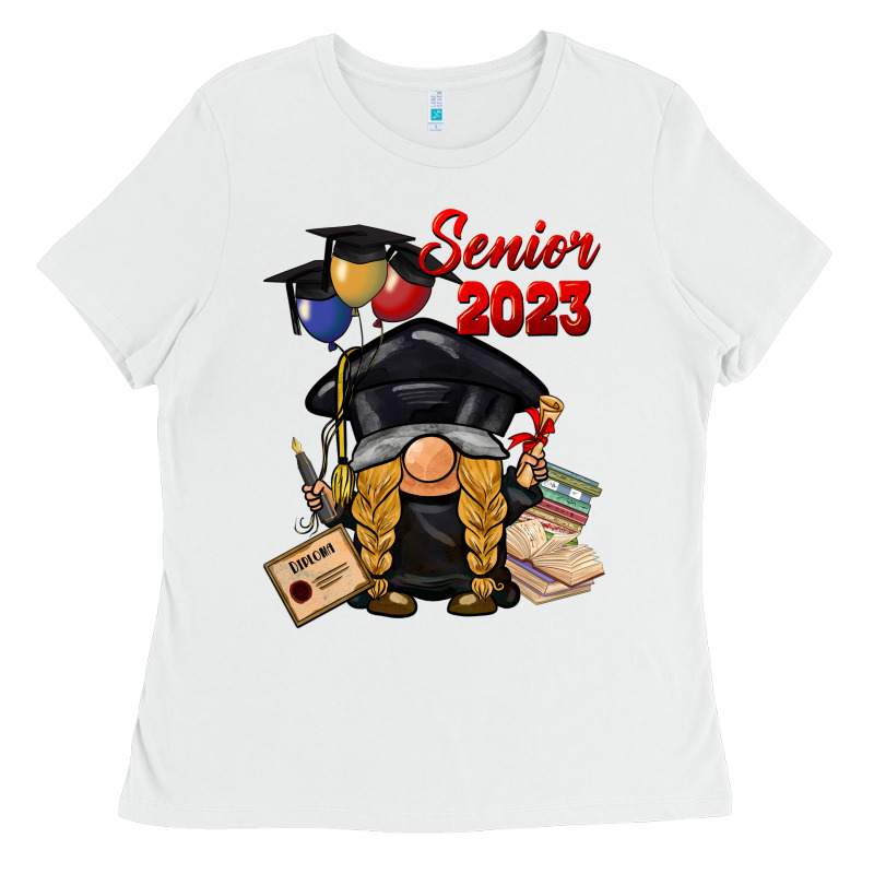 Senior 2023 Gnome Ladies Tee by BarkalooDesign | Teevron
