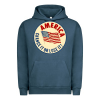 Pigment Midnight Navy america change it or lose it   stars Urban Hoodie - lanVoArt