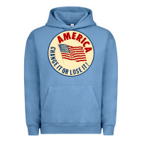 Pigment Pebble Blue america change it or lose it   stars Urban Hoodie - lanVoArt