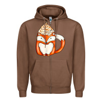 Chestnut coffee cups animal Zipper Hoodie - CowhideDigitalArt