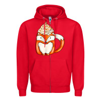 Red coffee cups animal Zipper Hoodie - CowhideDigitalArt