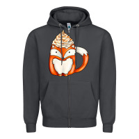 Smoke coffee cups animal Zipper Hoodie - CowhideDigitalArt