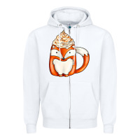 White coffee cups animal Zipper Hoodie - CowhideDigitalArt