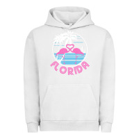 Pigment Lunar Rock Hot Trend Florida Pink Flamingo Heart 80S Retro Vintage Style Urban Hoodie - lanVoArt