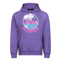 Tulip Hot Trend Florida Pink Flamingo Heart 80S Retro Vintage Style Urban Hoodie - lanVoArt