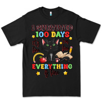 Black i survived 100 days it's fine i'm fine Premium Tee - Artiststas