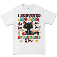White i survived 100 days it's fine i'm fine Premium Tee - Artiststas