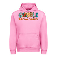 Fuchsia Pink gobble till you wobble Urban Hoodie - BarkalooDesign