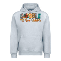 Heather Grey gobble till you wobble Urban Hoodie - BarkalooDesign