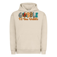 Pigment French Oak gobble till you wobble Urban Hoodie - BarkalooDesign