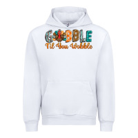 White gobble till you wobble Urban Hoodie - BarkalooDesign