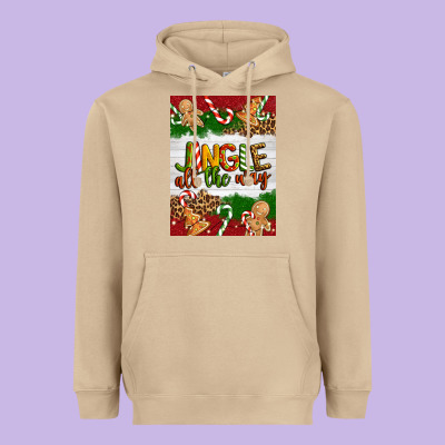 Christmas Jingle All The Way Heavyweight Hoodie Designed By Artiststas