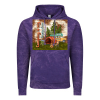 Cloud Purple camping is my happy place Vintage Hoodie - TumblerDesignByShophia