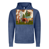 Vintage Denim camping is my happy place Vintage Hoodie - TumblerDesignByShophia