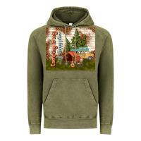 Vintage Olive camping is my happy place Vintage Hoodie - TumblerDesignByShophia