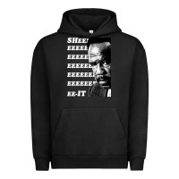Pigment Black clay davis quotsheeeeeeitquot 3  t travel Urban Hoodie - lanVoArt