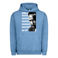 Pigment Pebble Blue clay davis quotsheeeeeeitquot 3  t travel Urban Hoodie - lanVoArt